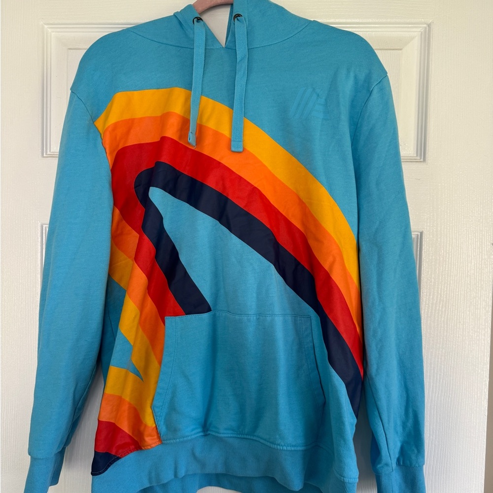 Ladies 2023 Aldi Gear blue hooded sweatshirt size Large